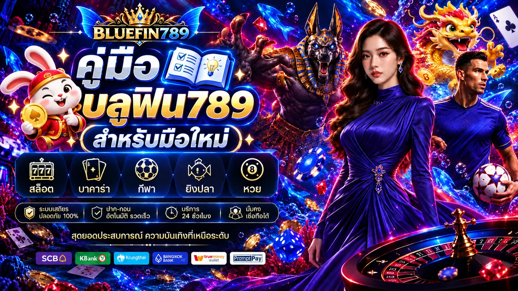 บลูฟิน789 คู่มือมือใหม่ ทางเข้า สมัคร และตั้งงบ